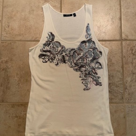 Apt. 9 Tops - Apt 9 Sequin Embellished Tank Top